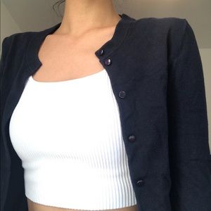 J CREW crewneck cardigan | XS